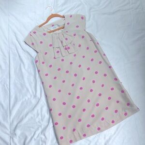 kate spade Cream Dress with Pink Polka Dots